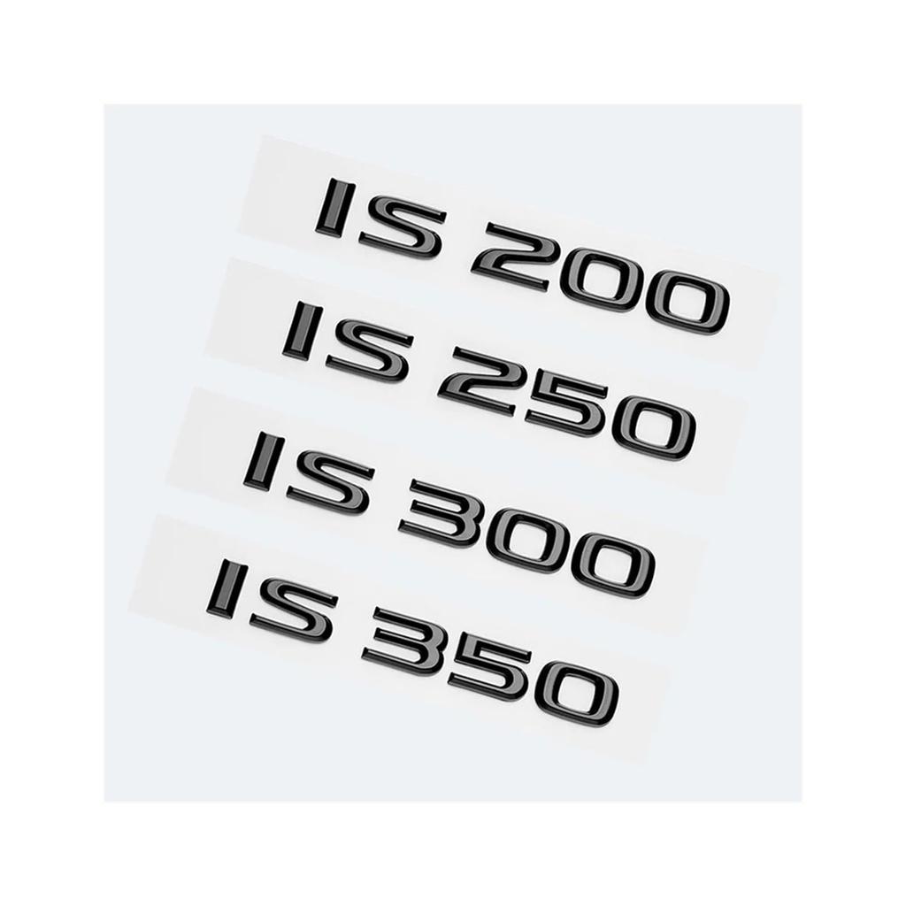 yzw6688 Glossy Black ABS Letter IS200 IS250 IS300 IS350 IS300h