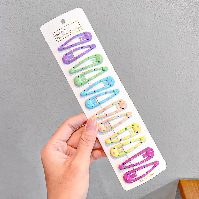 Dernier Ensemble d'Épingles à Cheveux Métalliques Géométriques Étoile Petites Filles Bébés Enfants Accessoires Barrettes Pince à Cheveux Coiffure