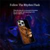 For iPhone 16 Pro Case Call Flash Series Pattern Printing Tempered Glass+TPU Combo Phone Case