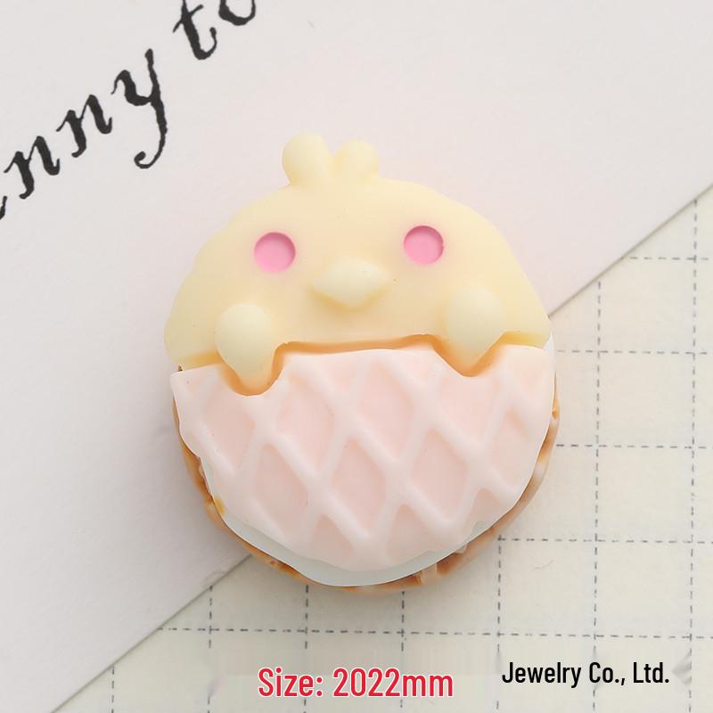 3D Double-Sided Macaron Resin DIY Accessories: Cream Glue Phone Case, Hair Clip, Pendant Toy