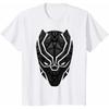 Black Panther Mask Marvel TShirt Texture Unisex Short Sleeve Soft Cotton Slim Fit Crew Neck Stylish Top for Men  Women