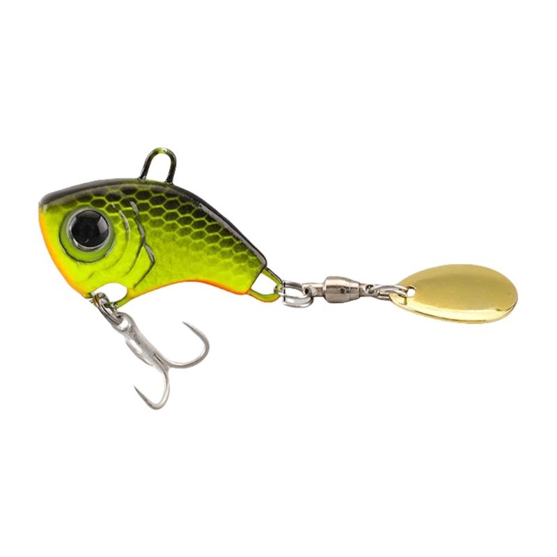 5Pcs Metal Spoon Spinner Lure Long Cast Metal Rotating Fishing Lure Hard Metal Spinner Baits with Hook Enduring