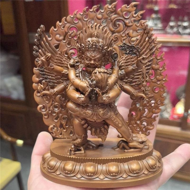 50% off RARE buddha Vajrakilaya Dorje Phurpa Karma Heruka copper carving Exquisite buddha for monk buddhist altar family worship