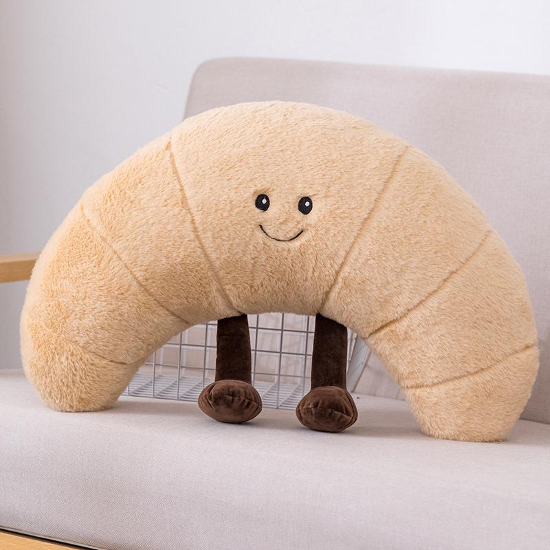Creative Snacks Toast Baguette Croissant Doll Plush Toy Bread Doll Children Sleeping Soothing Ragdoll
