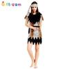 Halloween Flintstones Couple Leopard Wild Man Original Costume Funny Show Clothes Indigenous Costumes