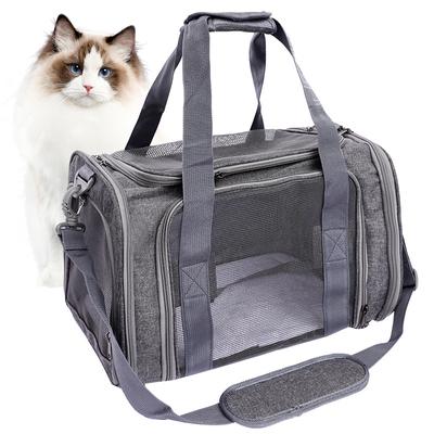 Pet Bag Outdoor Portable Bag  Foldable Breathable Cat Bag  Large Capacity Small Cat Car Travel Dog Bag