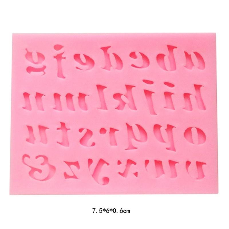 3Pcs  Letters Silicone Sugar Cake Mold Chocolate Mold Clay Mold Cake Baking Tools