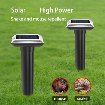 Solar Rat Repellent Outdoor Waterproof Ultrasonic Snake Repellent for Lawn Garden Farm