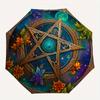 1pc Mystic Pentagram Enchanted Automatic Open/CloseUmbrella,Compact Umbrella for Men & Women Day Gift.C046