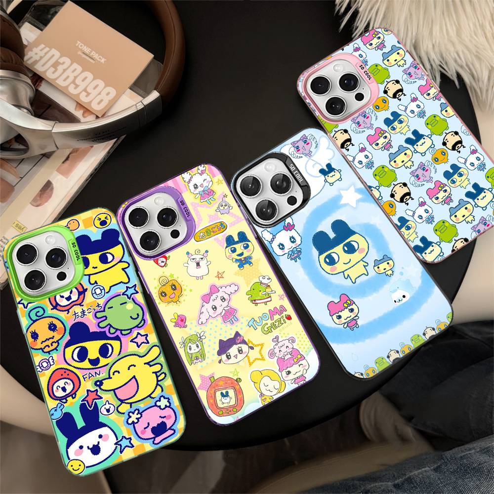 Classic T-Tamagotchi Phone Case Color Silver Shell For iPhone 17 16 15 14 13 12 11 Pro Max Plus