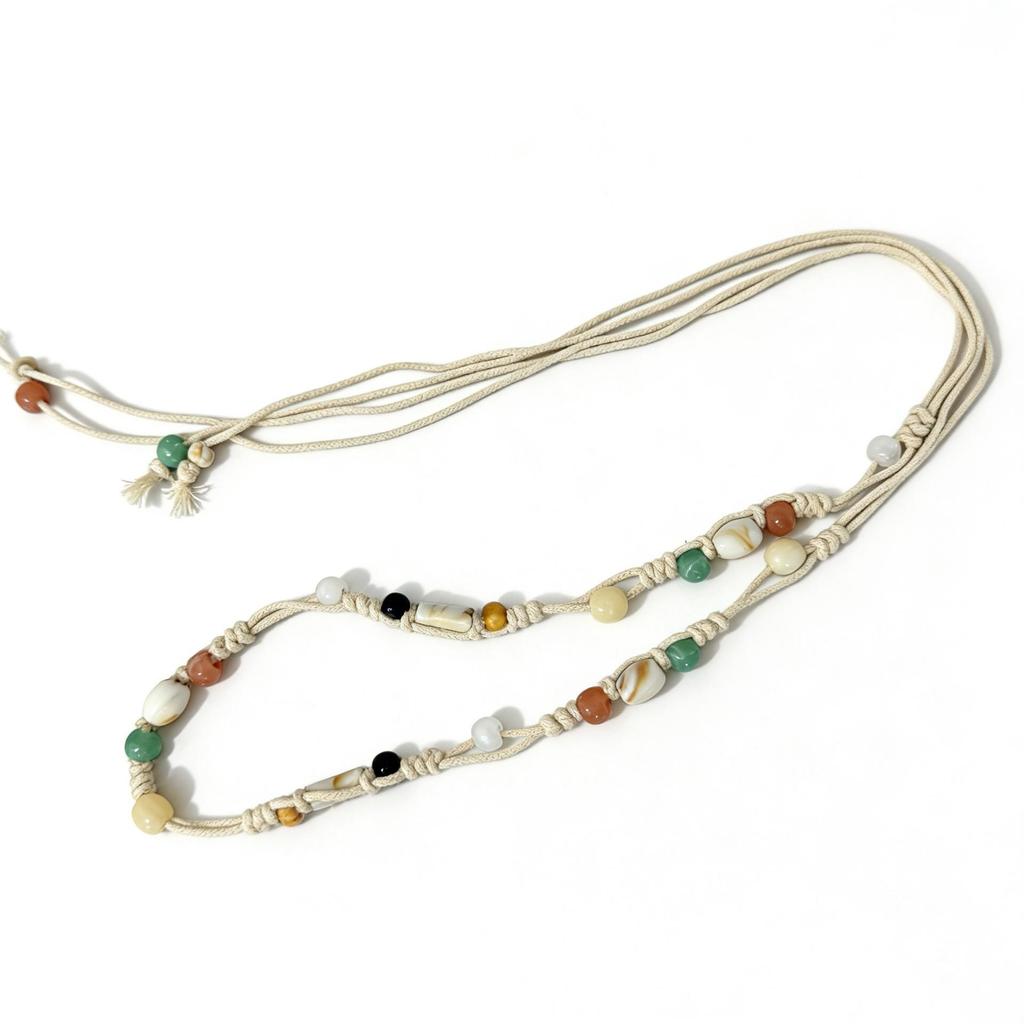Bohemian Handmade Beaded Waist Chain Belt for Women - Ethnic Style Dress Accessory
