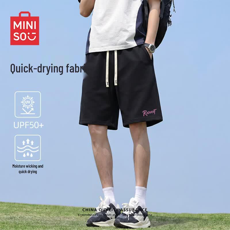 MINISO Men s Summer Quick-Dry Sport Shorts L