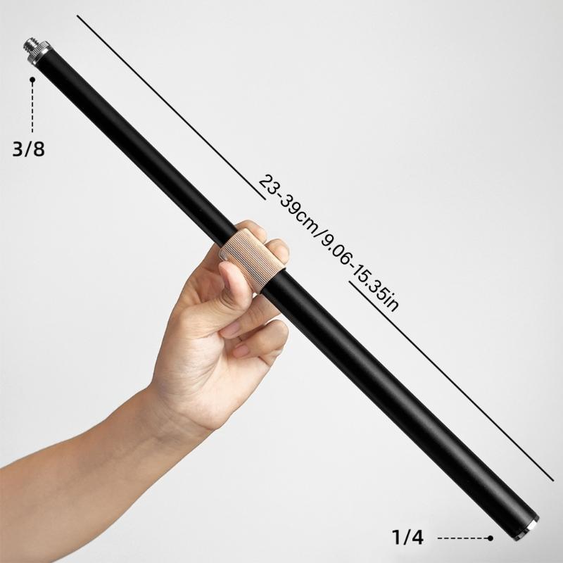 Strong Iron Telescoping Link Post 21/39cm Modifiable 1/4" To 3/8" Mount For Photography Equipment Support