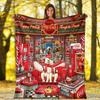 Christmas Gift Halloween Themed Cola Beverage Coca Cola Blanket Soft Home Furnishing Nap Decoration Four Seasons Warm Sherpa Blanket U19