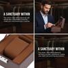 1 Slot Leather Watch Travel Storage Box Men Women Single Watch Case PU Leather Travel Protective Organizer For Business
