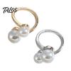 Ladies Scarf Buckle Women Pearl Buckle, Elegant Versatile Metal Smooth Clip Scarves Clips for Coat Belts Fashion Shirts, Gift Electroplated Pin