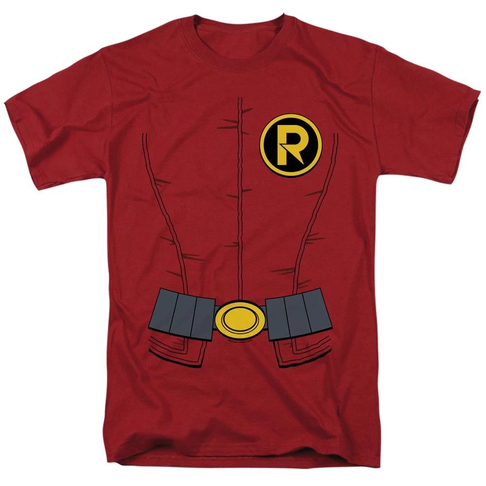DC Comics - Batman - New Robin Uniform - Unisex Short Sleeve Children s T-shirt - Red 130