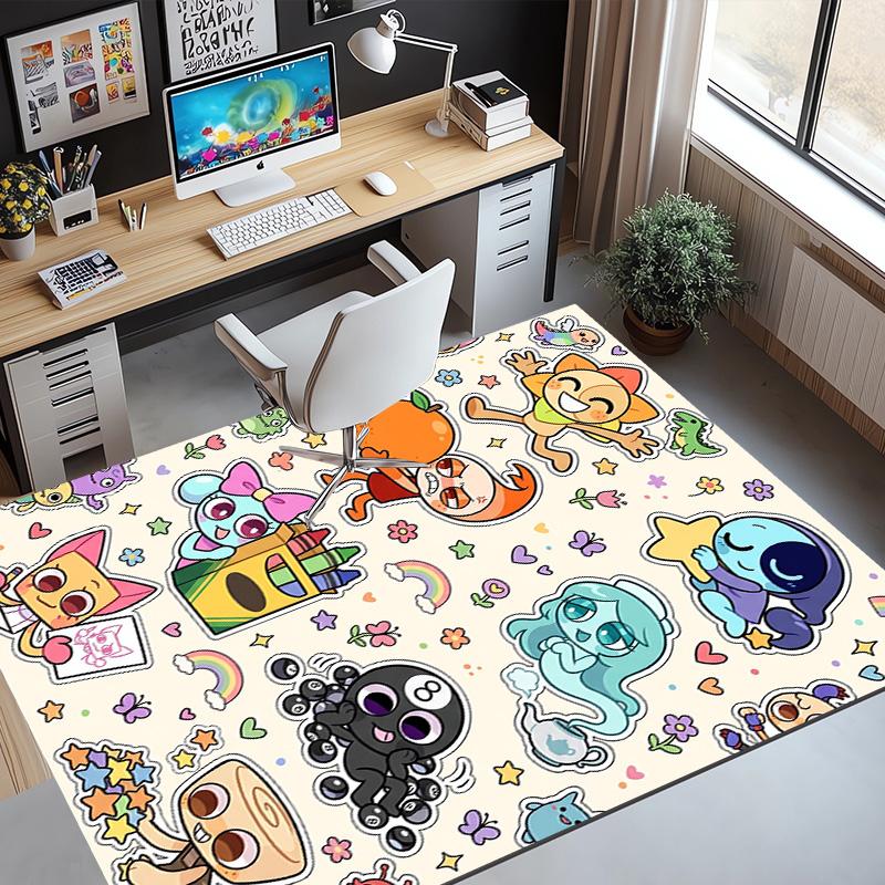 Dandy's World Pattern Rug, Indoor/Outdoor Mat, for Picnic, Gameroom, Bedroom, Office, Living Room, Home Decor Carpet, Birthday Gift