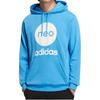 adidas Neo Brand Logo Print Hoodie With Drawstring Long Sleeves Unisex Hoodie Blue HM2001