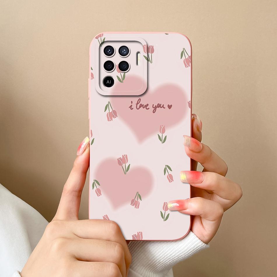 

For Oppo Reno 5F 5 Lite 5Z 5K Case Cute Design Full Protection Phone Housing For Oppo Reno5 5G Soft Liquid Silicone Back Covers Oppo Reno 5F