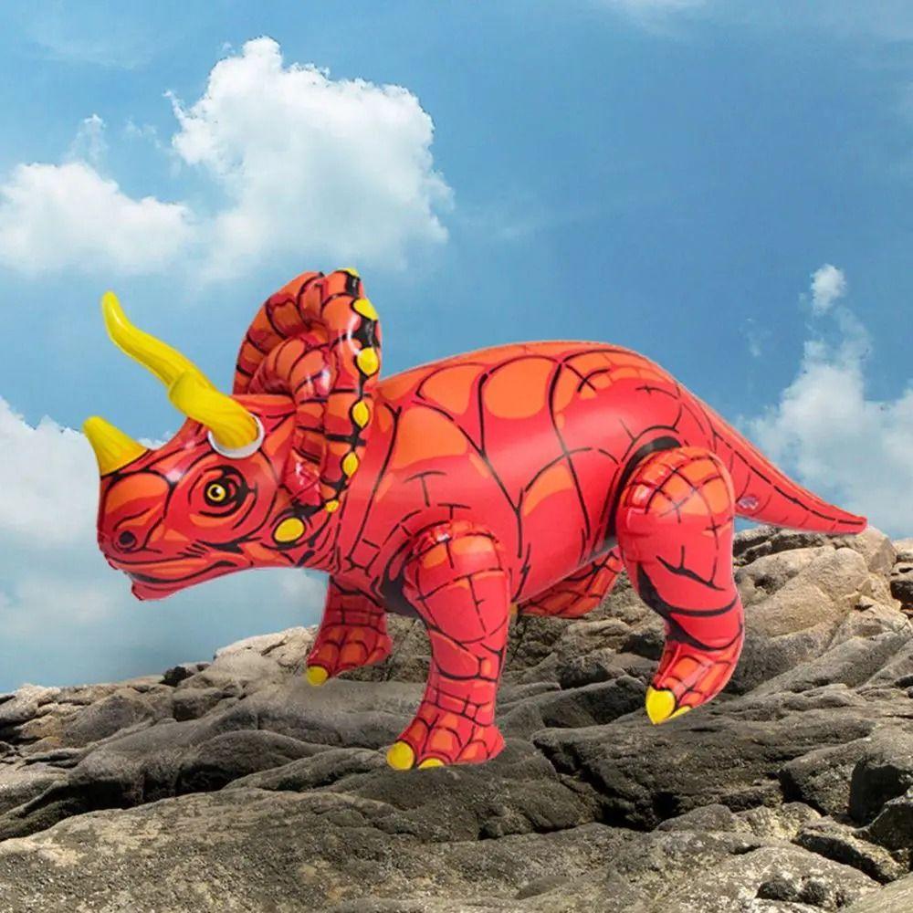 PVC Dinosaur Inflatable Toys Triceratops Dinosaur Party Decoration Children