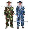 Dustproof Hooded Beekeeping Suit: Thick, Breathable, Full Body Protection