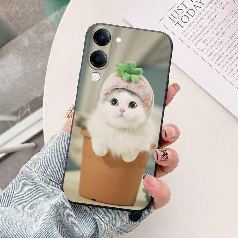 For Vivo Y29S 5G Y19S Y04 4G Phone Case Astronaut Silicone Camera Protection Back Cover For Vivo Y04 Y 04 Y19e Funda Coque
