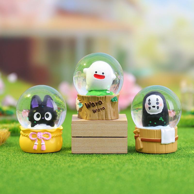Hayao Miyazaki Dream Journey Crystal Ball Mystery Box Toy Collectible Figure Children'S Trendy Blind Box Surprise Gift