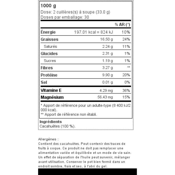 Prozis - Peanut Butter 1000 G - Crunchy