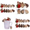 Hedgehog Resin Figurine Miniature Garden Decor For Birthday Gift And Home Office