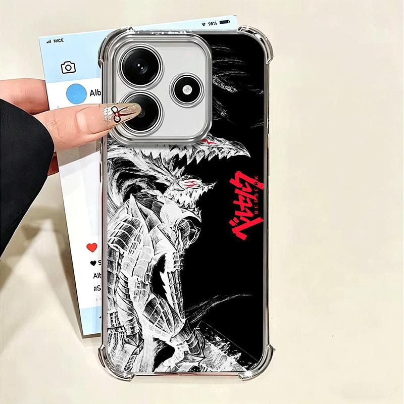 

G-Guts B-Berserks Anime Soft Phone Case For Xiaomi Poco X7 X8 Pro Max X6 X5 X3 F8 Ultra F7 M8 M7 M5S Redmi 15C 15A 15 14C 13C 12 Xiaomi Poco X5 Pro