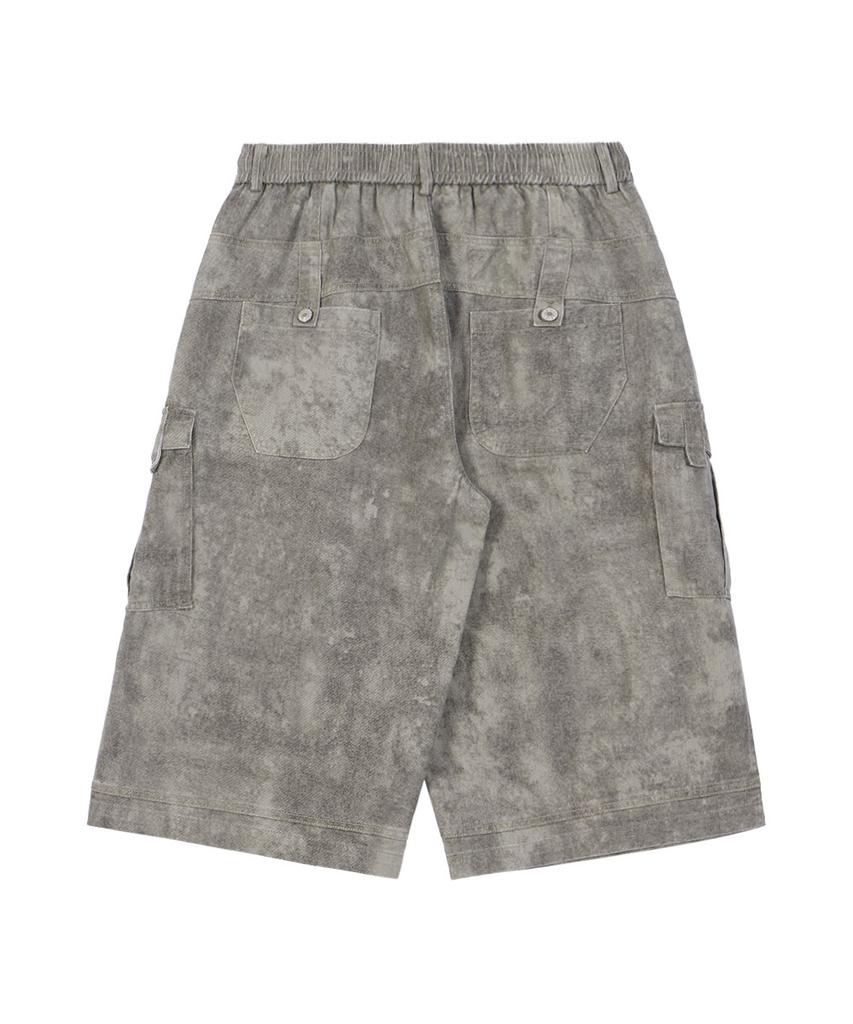MAKEITTO Dusty Cargo Bermuda Pants_Khaki