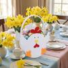 Cartoon Rabbit Egg Basket Cute Candy Gift Bag Multi-functional Easter Felt Basket  Easter Egg