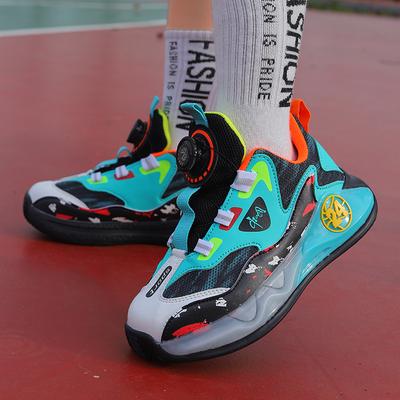 Children's Basketball Shoes Boys' Primary School Children's Sports Shoes with Anti-slip, Shock Absorption and Wear Resistance