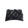 Erste Schicht Rindsleder Damen Tasche 2025 neue Origami Textur Handgriff Kette Sanduhr Tasche Schulter Umhängetasche