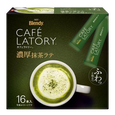 AGF Blendy Cafe Latory Stick Rich Matcha Latte 16 Sticks [Matcha-Pulver]