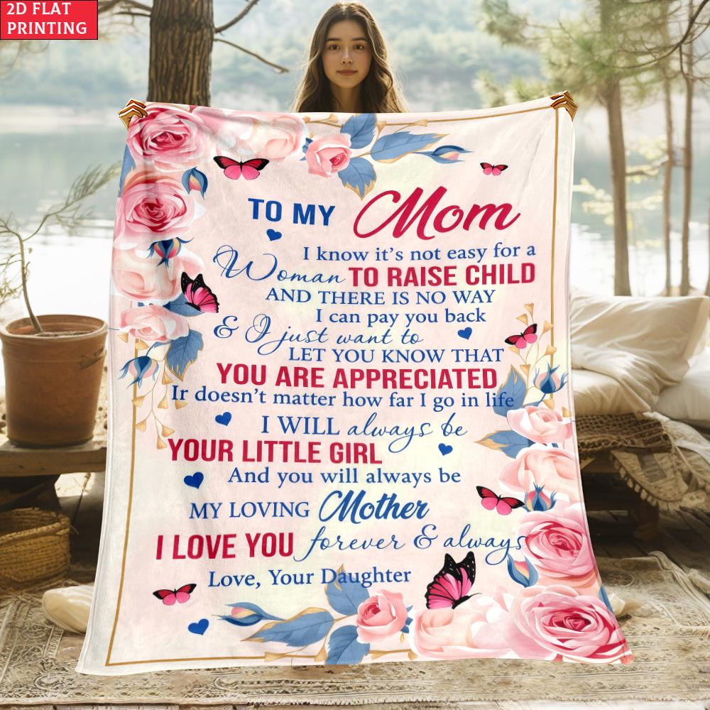 Gift for Daughter Print Thin Flannel Blanket for Bedroom,Living Rooms,Sofas Blankets,Lunch Breaks,blankets Fluffy Blanket