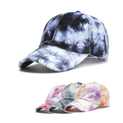 New Colorful Tie-dye Baseball Cap Unisex Fashion Spring Men Women Lovers Hat Cap Outdoor Sports Adjustable Sun Graffiti Bones