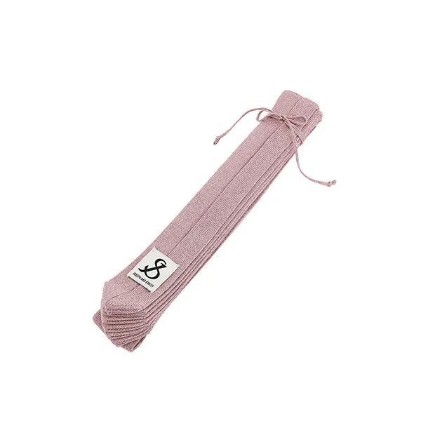 Lucky Pleats Knit M Starry Rose Gold