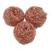 3x Copper-plated Wire Sponge Ball Iron Tip Nozzle Cleaner Slag Remover Tool