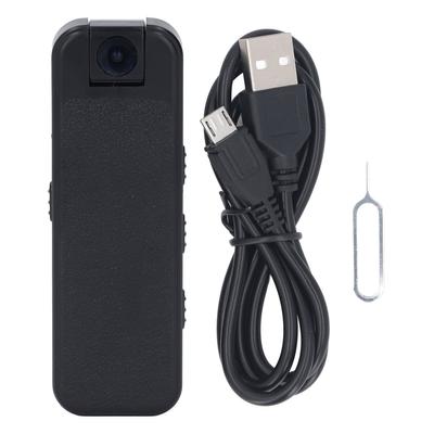 Body Worn Camera 1080P HD 180 Degree Rotating Lens Night Vision Motion Detection Wearable Pocket Cam
