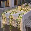 Green Leaf Ivy LED String Lights - Sweet Potato & Maple Leaf Copper Wire for Christmas Outdoor Decor