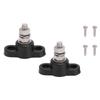 Red And Black Power Stud For RVs For Solar Battery Junction Box For All 12V 24V Wide Application Battery Terminal Block Brass