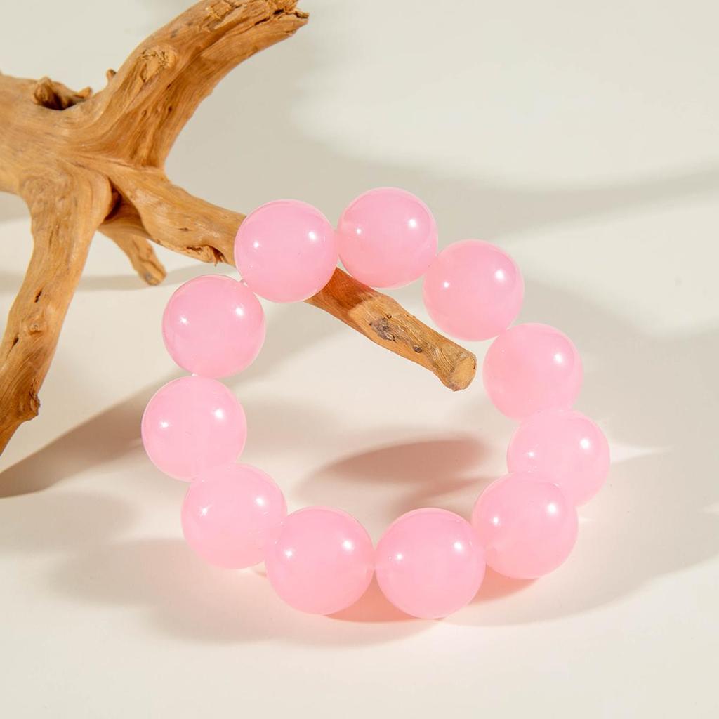 Summer New Jelly Transparent Acrylic Bead Hand String Women's Accessories Small Fresh Seaside Vacation Color Dopamine Style