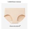 B.JOBSEN Women's Pure Cotton Breathable Antibacterial Underwear 4-Pack