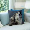 Animal Wolf Fun Cushion Cover Car Throw Pillow Case For Sofa Car Christmas Gift