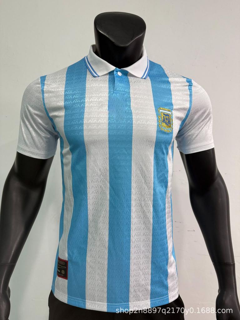Retro jersey nostalgic version National team version Club version League version Classic short-sleeved men's **