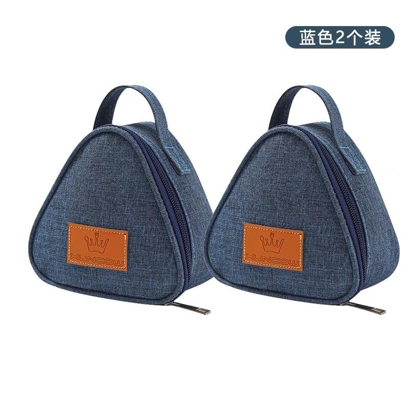 Breakfast Insulation Thermal Bag Small Triangular Rice Ball Lunch Box Bags Cute Portable Food Bento Fresh Pouch for Women Kids