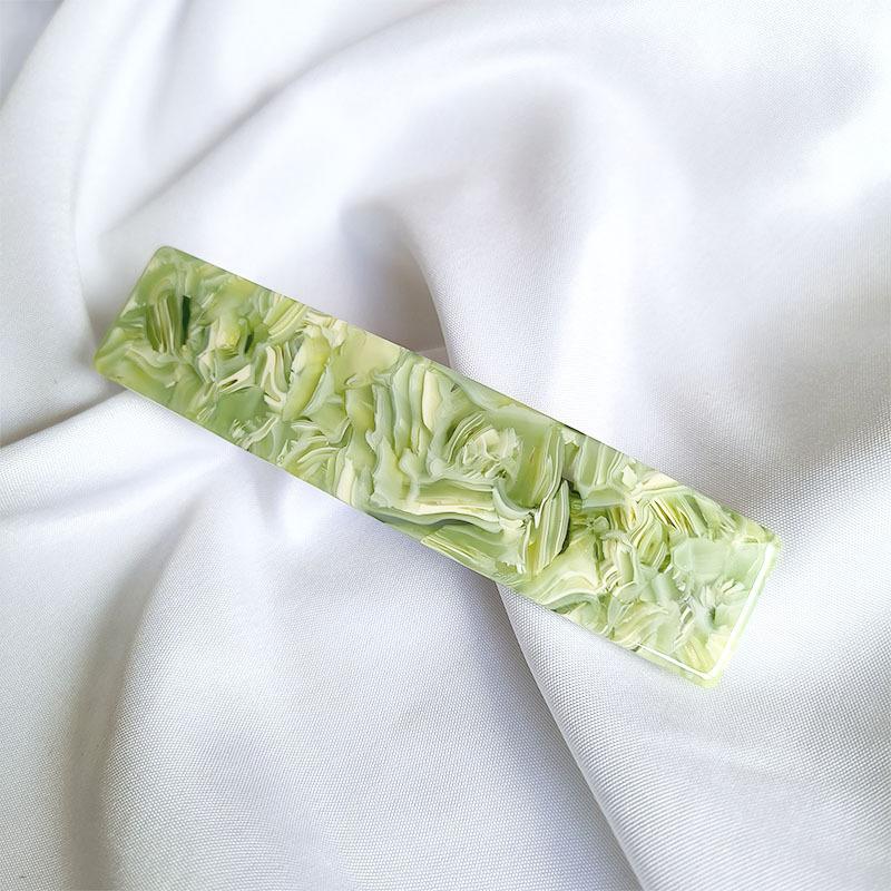 Koreanische Neue Florale Essigsäure Haarnadel Mode 10,5 cm Langer Streifen Federklemme Französische Pferdeschwanzklemme Haaraccessoires