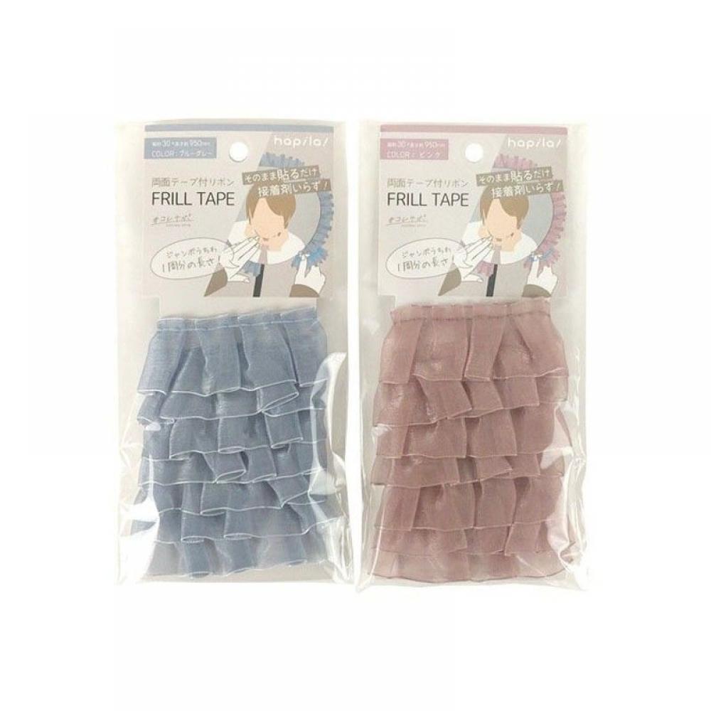 Oshi Katsu Oshi Katsu  Ribbon With Double Sided Tape For Decoration  Blue Gray 
